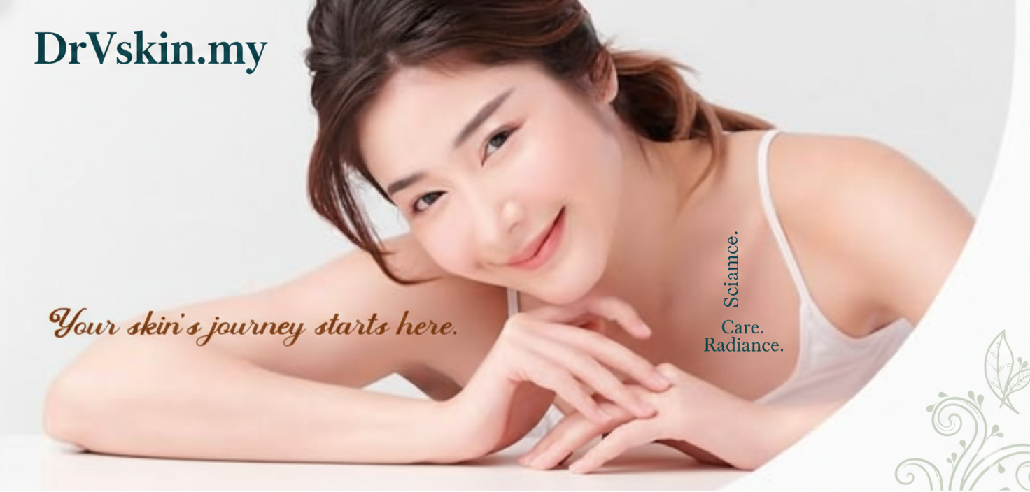 Woman's face with elegant text overlay